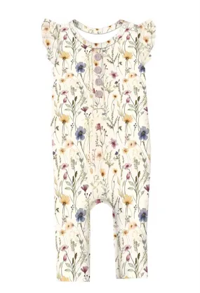 Summer Love Wild Meadows - Bamboo Flutter Sleeve Romper