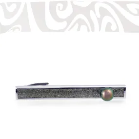 Tahitian pearl tie clip - Tribal Identity -TISSPE00008