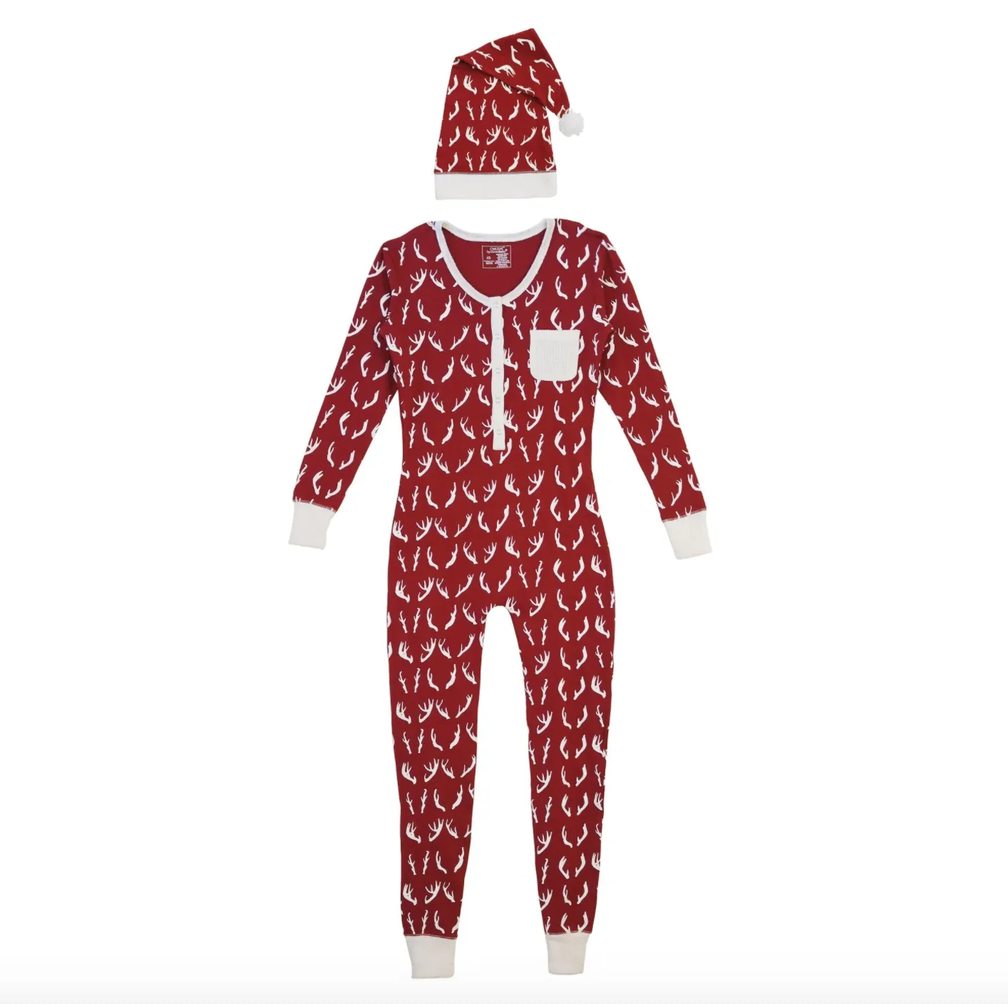 Women's Organic Holiday Onesie & Cap Set