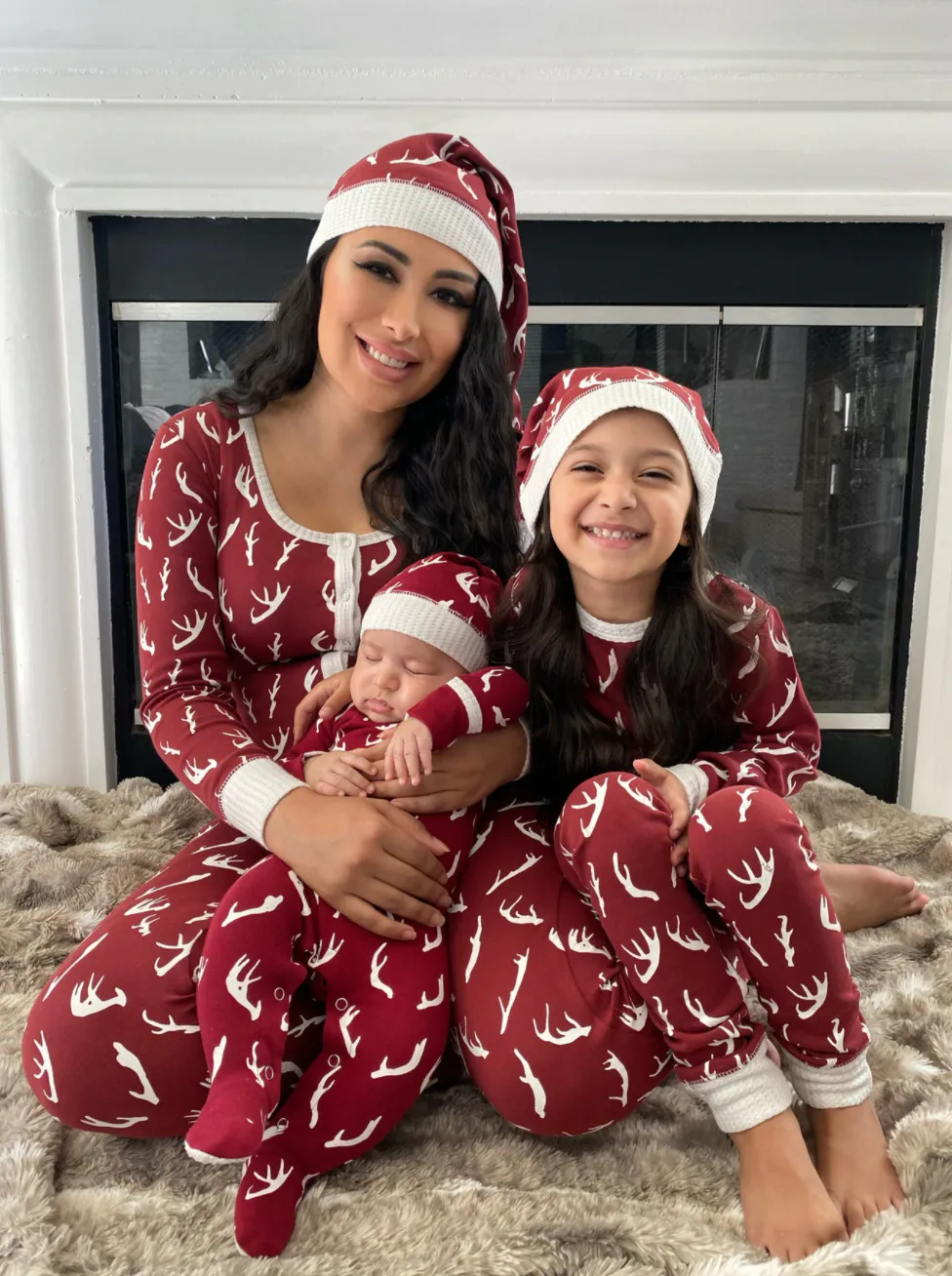 Women's Organic Holiday Onesie & Cap Set